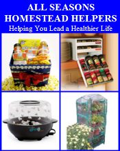 Image of kitchen tools and equipment from All Seasons Homestead Helpers catalog